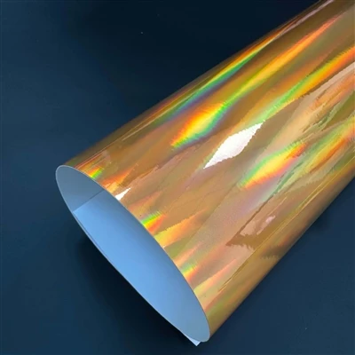 Gold Holographic Motorcycle Vinyl: Attention-Grabbing Color Wrap Finish